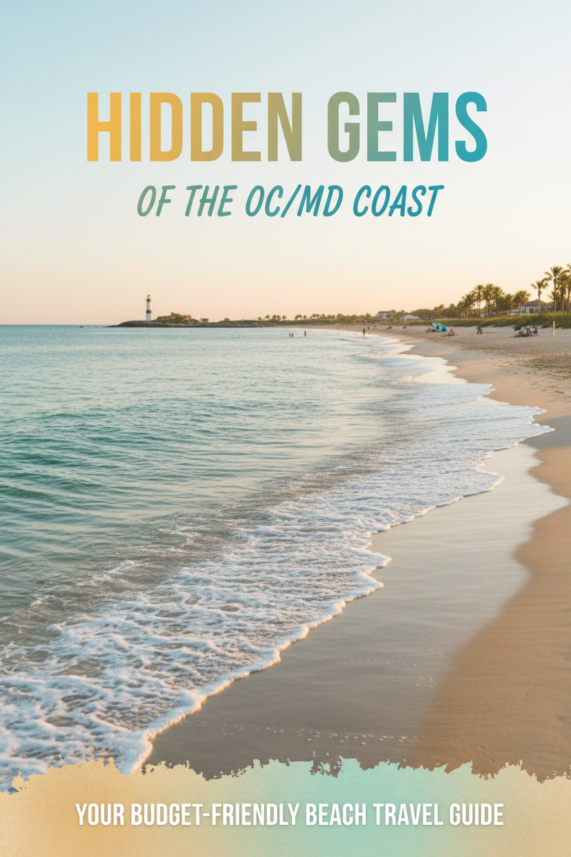 eBook cover for Hidden Gems of the OC/MD Coast beach guide