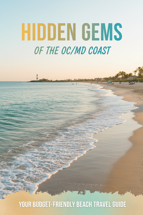 eBook cover for Hidden Gems of the OC/MD Coast beach guide